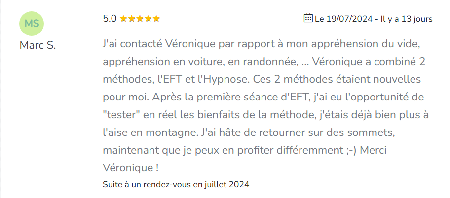 Avis de Marc S. sur Escale Hypnose de Véronique Valy